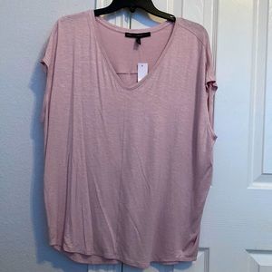 NWT White House Black Market blush shimmer top